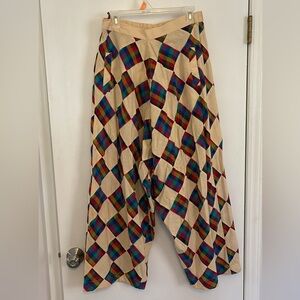 Rujuta Sheth Argyle Quilted Pants